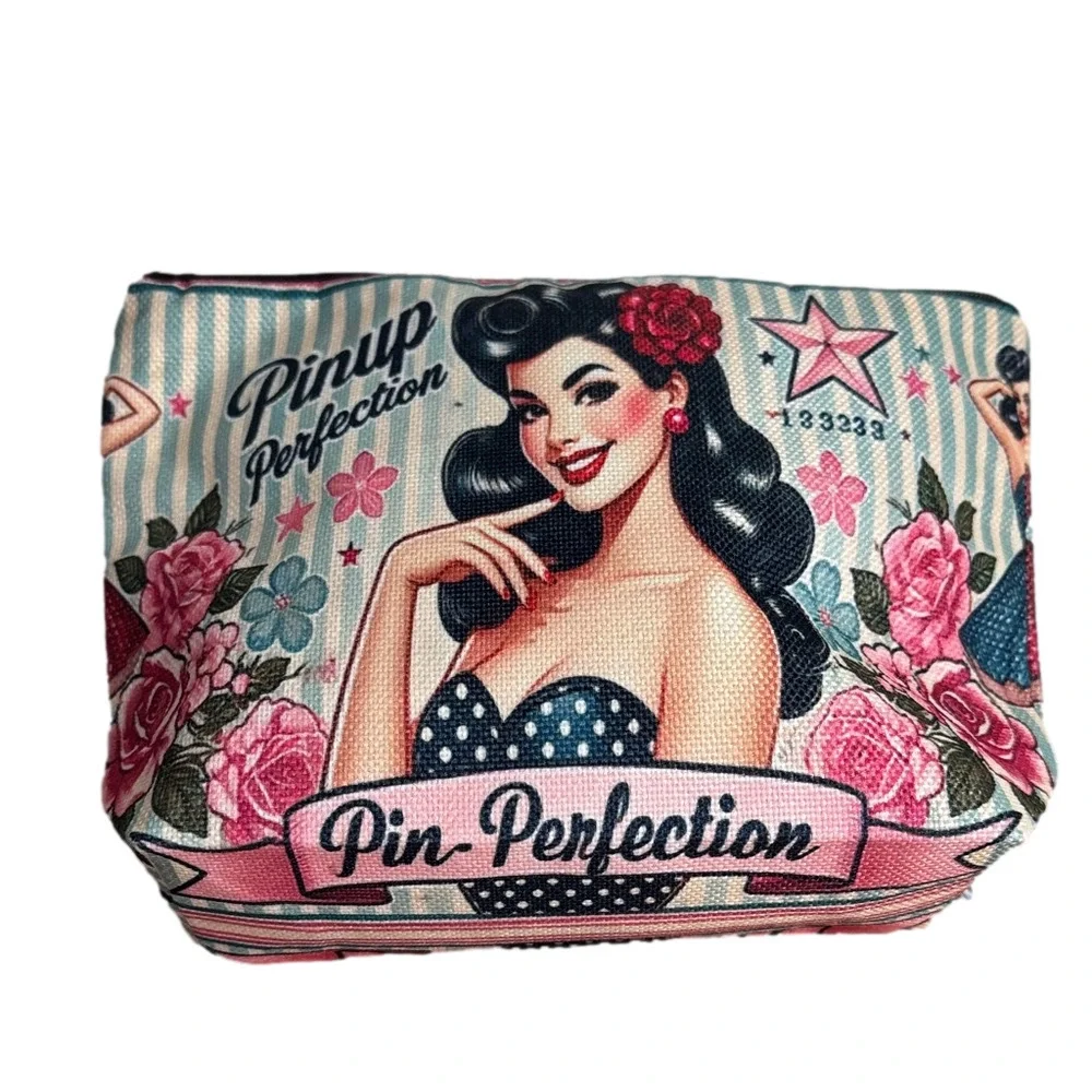 Pinup Perfection Cosmetic Makeup Travel Bag NWT